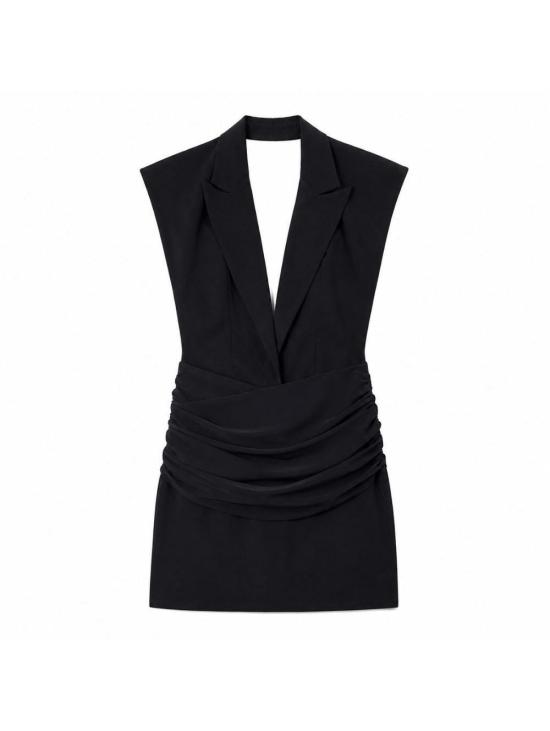 26FW 아마주인 미디 원피스 13JESU DB Black