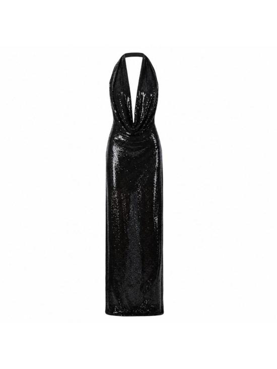 26FW 아마주인 미디 원피스 13VENUS SB Black