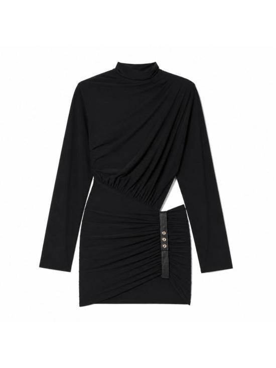 26FW 아마주인 미디 원피스 13LUCU DB Black