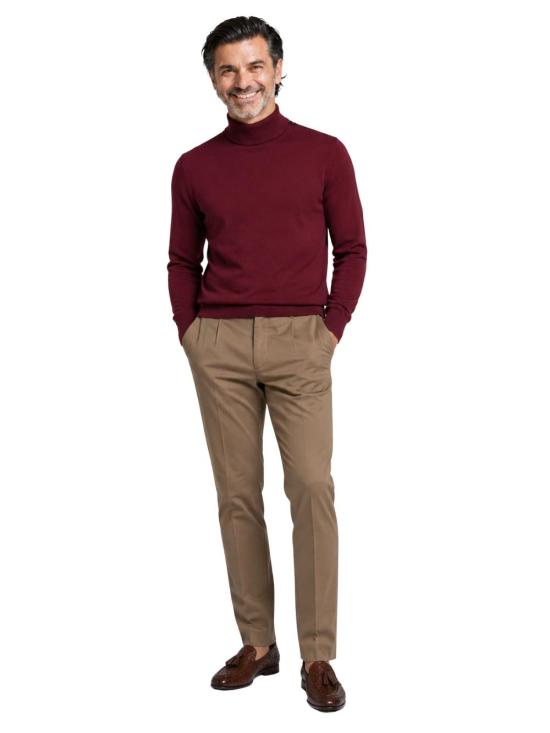 26FW 프랜지스 콜렉션 터틀넥 FE6851G 3113 BURGUNDY - FRANZESE COLLECTION