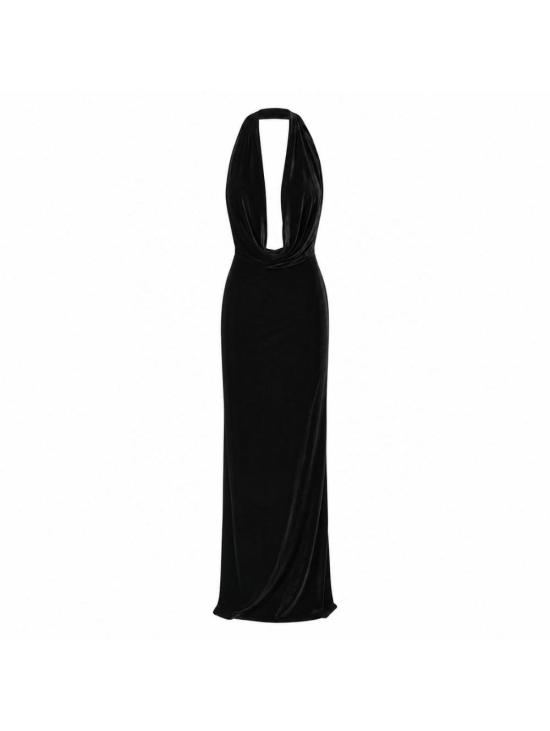 26FW 아마주인 미디 원피스 13VENUV JB Black