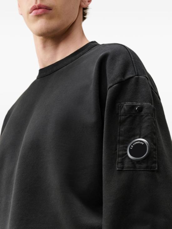 26FW 씨피 컴퍼니 긴팔 티셔츠 21CMSS019A006372M 999 Black - C.P. COMPANY