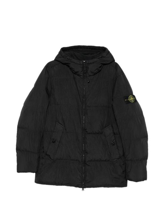 26FW 스톤 아일랜드 크링클 렙스 NY 패딩 재킷 L2S154100037S0A23 V0029 BLACK