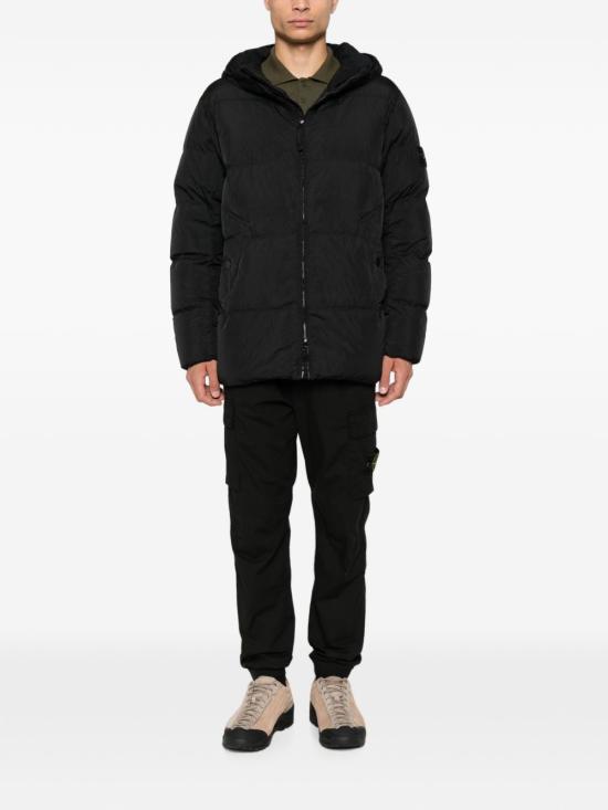 26FW 스톤 아일랜드 크링클 렙스 NY 패딩 재킷 L2S154100037S0A23 V0029 BLACK - STONE ISLAND