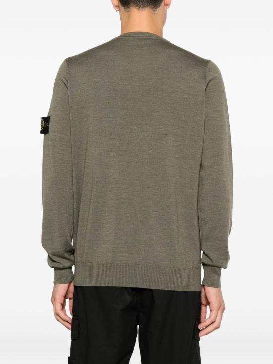 26FW 스톤 아일랜드 라이트 RWS 퓨어 울 크루넥 스웨터 L2S155100071S00C4 V0M5G GREEN - STONE ISLAND