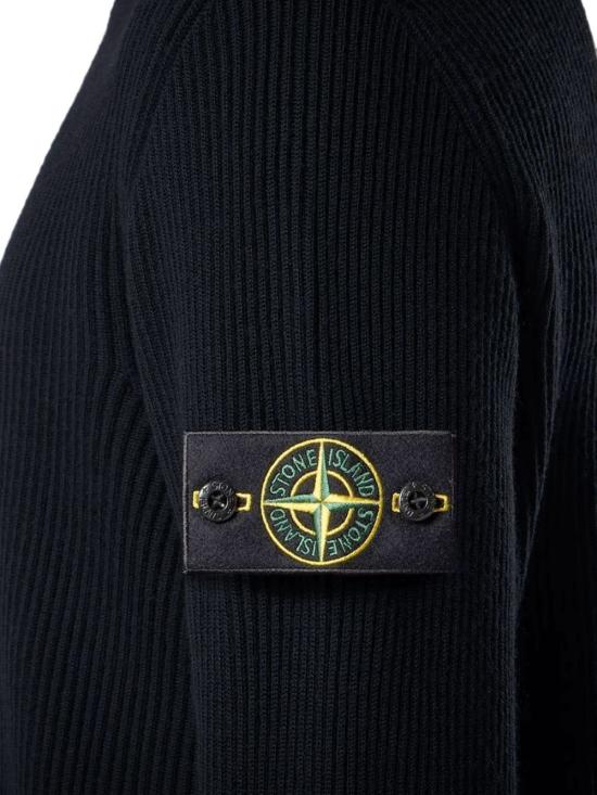26FW 스톤 아일랜드 와펜패치 버진 울 가디건 L2S155100017S00C2 V0020 BLUE - STONE ISLAND