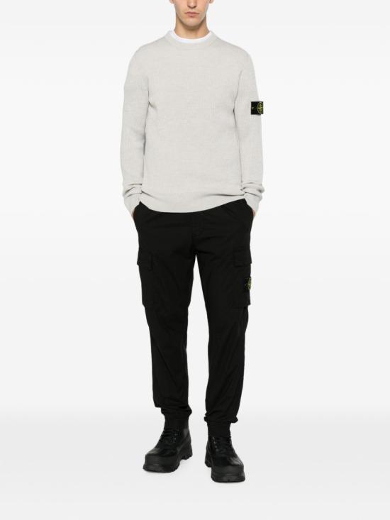 26FW 스톤 아일랜드 리브드 니트 로고 패치 스웨터 L2S155100053S00C2 V0M95 BEIGE - STONE ISLAND