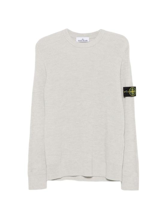 26FW 스톤 아일랜드 리브드 니트 로고 패치 스웨터 L2S155100053S00C2 V0M95 BEIGE