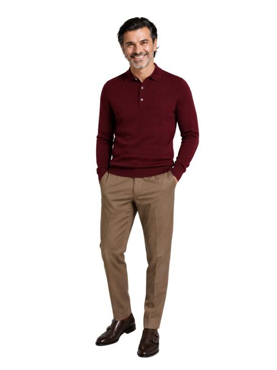 26FW 프랜지스 콜렉션 폴로 티셔츠 FE6852B 3113 Bordeaux - FRANZESE COLLECTION