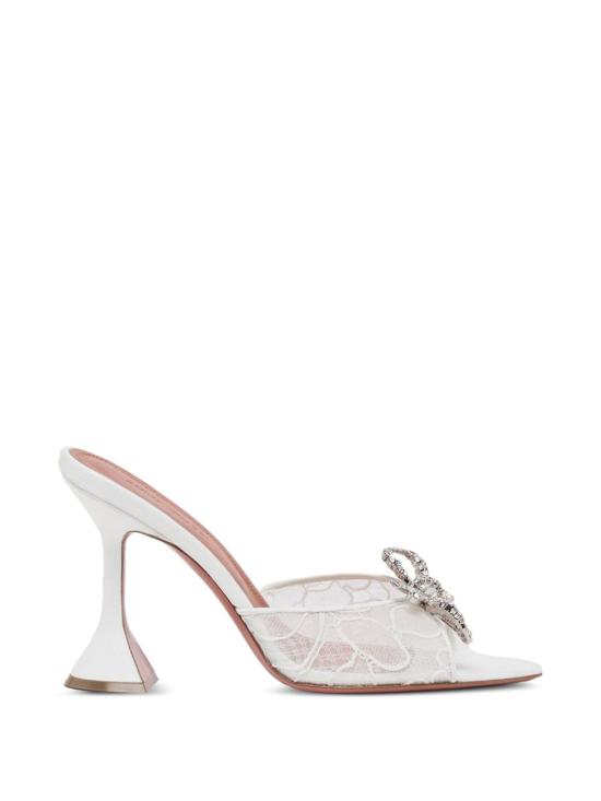 26FW 아미나 무아디 뮬/슬리퍼 ROSIELACESLIPPER95 IVORY WHITE