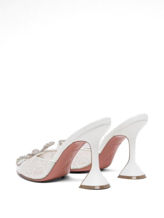 26FW 아미나 무아디 뮬/슬리퍼 ROSIELACESLIPPER95 IVORY WHITE - AMINA MUADDI
