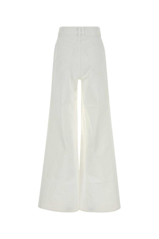 26FW 알라이아 스트레이트 팬츠 AA9P1277D027D 000 White - ALAIA