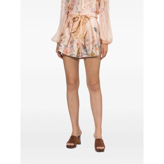 26FW 짐머만 숏팬츠 4257AF261 PEACH NEUTRALS BROWN - ZIMMERMANN