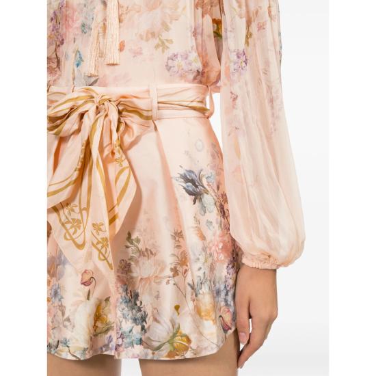 26FW 짐머만 숏팬츠 4257AF261 PEACH NEUTRALS BROWN - ZIMMERMANN
