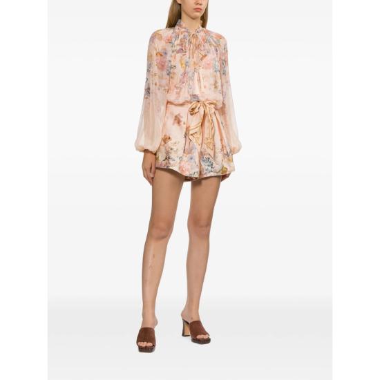 26FW 짐머만 숏팬츠 4257AF261 PEACH NEUTRALS BROWN - ZIMMERMANN