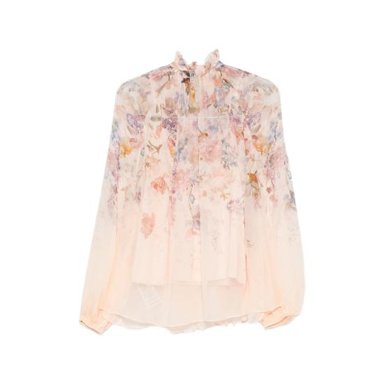 26FW 짐머만 블라우스 0991TF261 PEACH NEUTRALS PINK - ZIMMERMANN