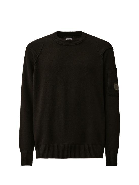 27FW 씨피 컴퍼니 램스울 GRS 크루넥 렌즈 스웨터 RFCMKN707A110149A 999 BLACK