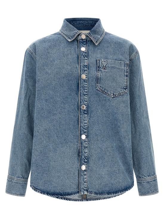 26FW 아미 긴팔 셔츠 UJK918DE0046480 Light Blue