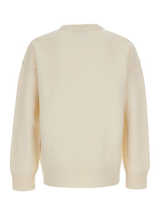 26FW 아미 빅 하트 울 크루넥 스웨터 UKS838018151 White - AMI