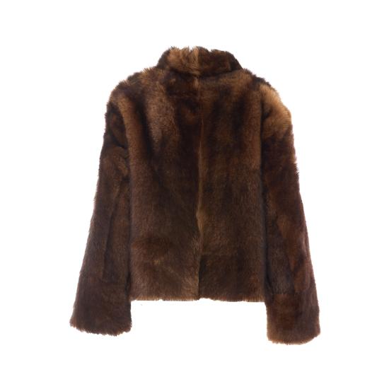 26FW 이브살로몬 무스탕 27WYV61855 TOS1B3321 BROWN - YVES SALOMON