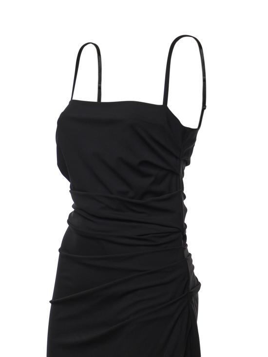 26FW 돌체앤가바나 미디 원피스 F6JMHT FUIBFN0000 BLACK - DOLCE & GABBANA