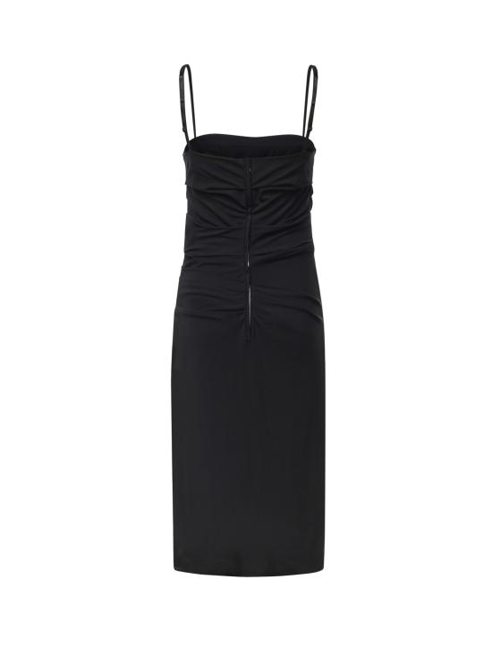 26FW 돌체앤가바나 미디 원피스 F6JMHT FUIBFN0000 BLACK - DOLCE & GABBANA