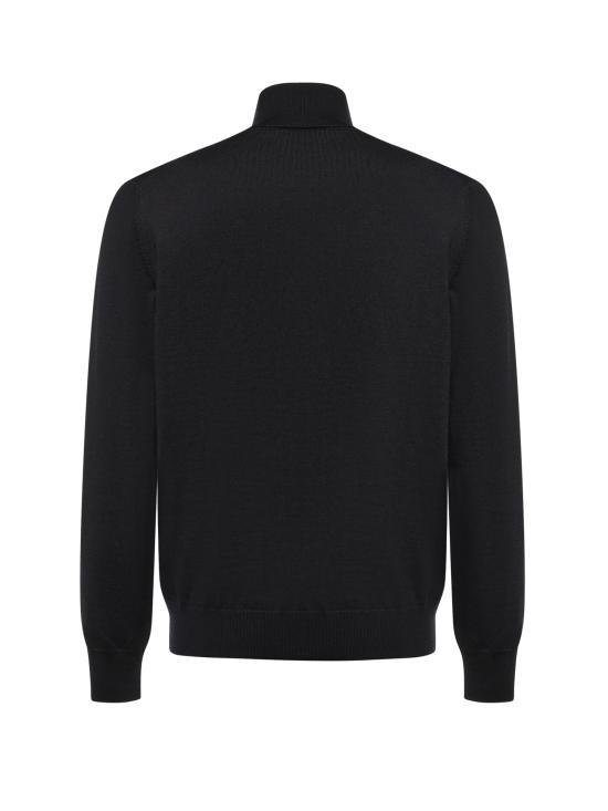 26FW 페이 터틀넥 NMMC1532440CQT B999 BLACK - FAY