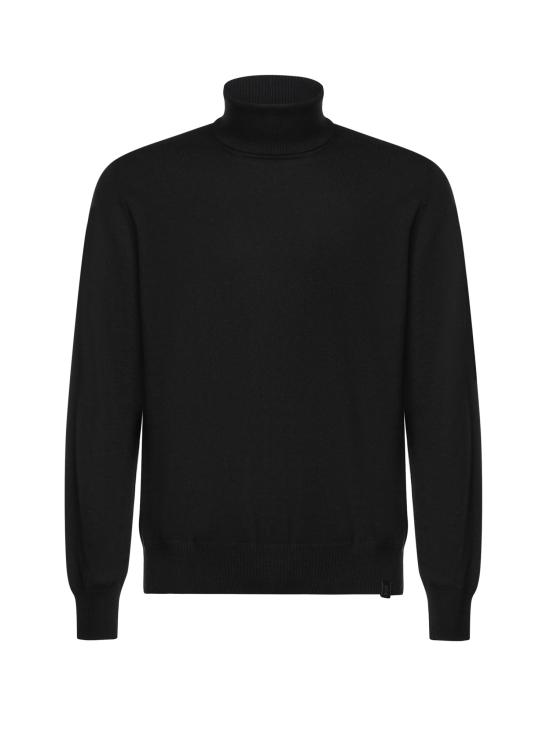 26FW 페이 터틀넥 NMMC1532440CQT B999 BLACK