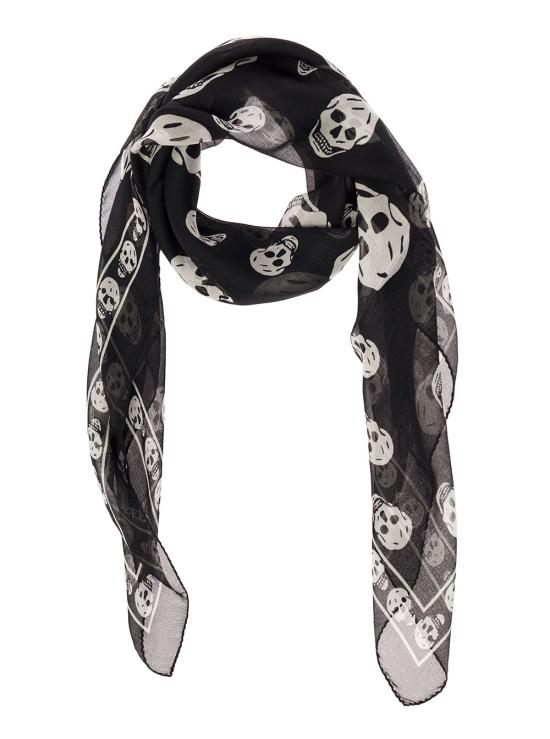 26FW 알렉산더 맥퀸 머플러/스카프 557717 3052Q 1078 BLACK DOM - ALEXANDER MCQUEEN