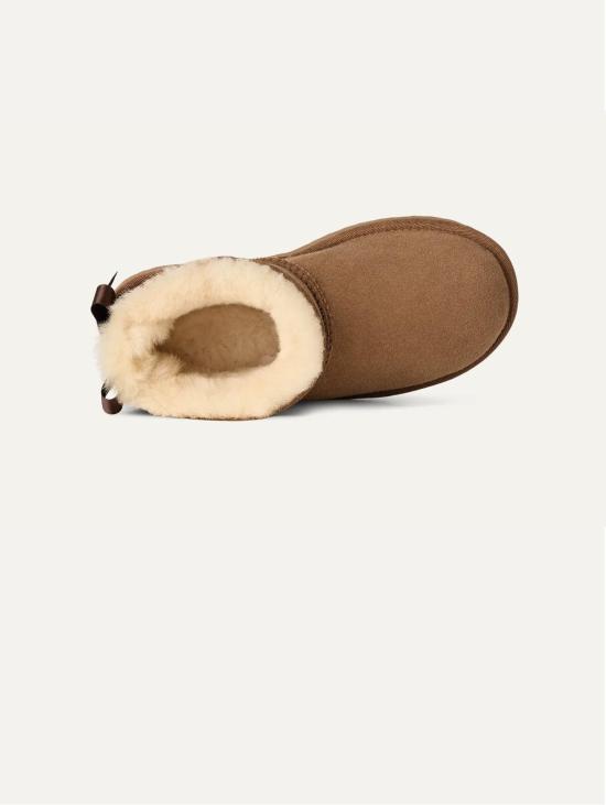26FW 어그 부츠 스티발리 울트라 미니 피오코 베일리 보우 카스타냐 - UGG