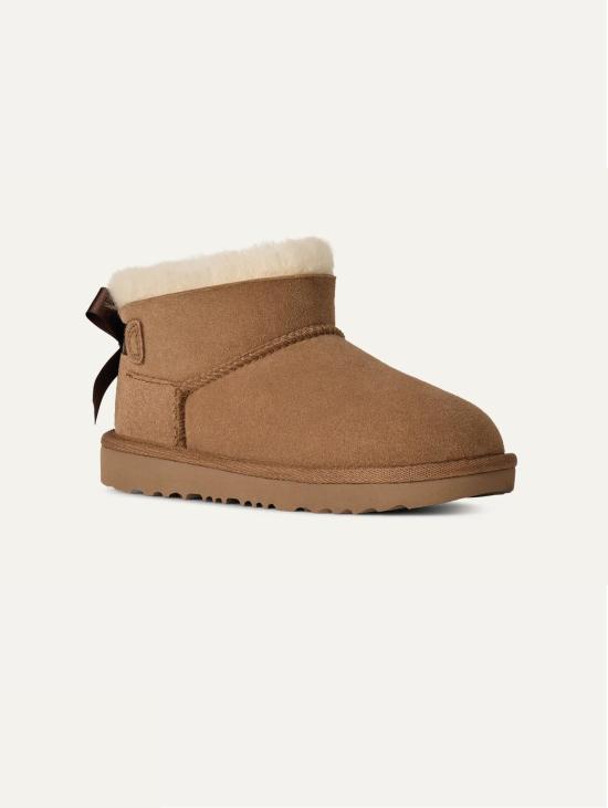 26FW 어그 부츠 스티발리 울트라 미니 피오코 베일리 보우 카스타냐 - UGG