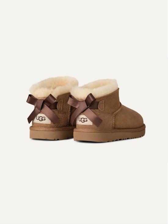 26FW 어그 부츠 스티발리 울트라 미니 피오코 베일리 보우 카스타냐 - UGG