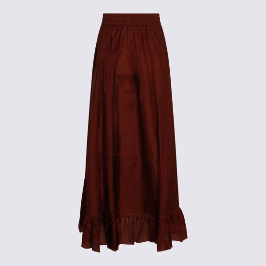 26FW 짐머만 롱 스커트 8440SSS261MER Brown - ZIMMERMANN