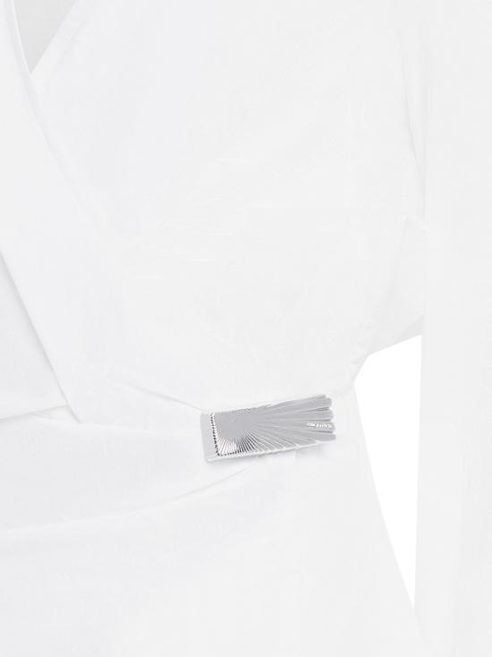 26FW 디 아티코 긴팔 티셔츠 251WCE00005CC052AA 001 WHITE - THE ATTICO