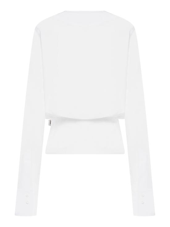 26FW 디 아티코 긴팔 티셔츠 251WCE00005CC052AA 001 WHITE - THE ATTICO