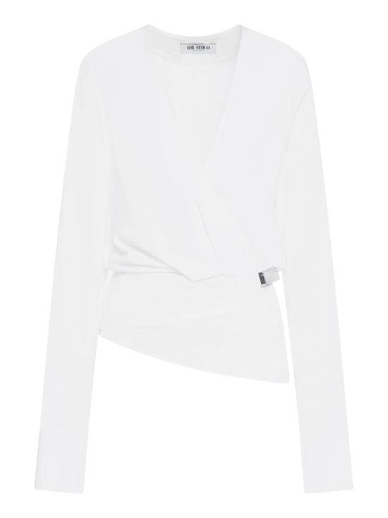 26FW 디 아티코 긴팔 티셔츠 251WCE00005CC052AA 001 WHITE