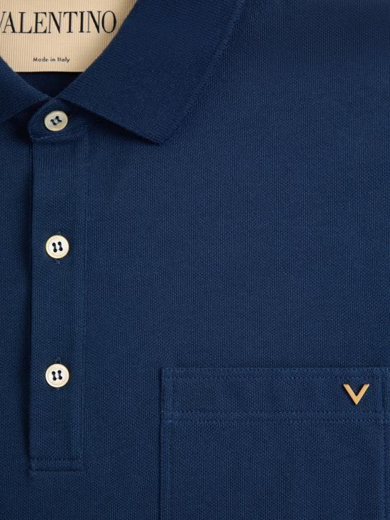 26FW 발렌티노 가라바니 반팔 티셔츠 VMH04VBMD D51 NAVY - VALENTINO GARAVANI