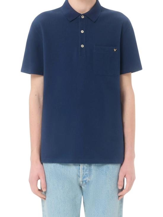 26FW 발렌티노 가라바니 반팔 티셔츠 VMH04VBMD D51 NAVY - VALENTINO GARAVANI