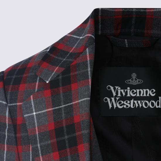 26FW 비비안웨스트우드 수트 자켓 23010035 W01NGP210 CHARCOAL RED - VIVIENNE WESTWOOD