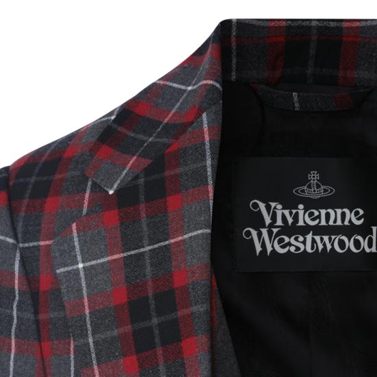 26FW 비비안웨스트우드 수트 자켓 23010035 W01NGP210 CHARCOAL RED - VIVIENNE WESTWOOD