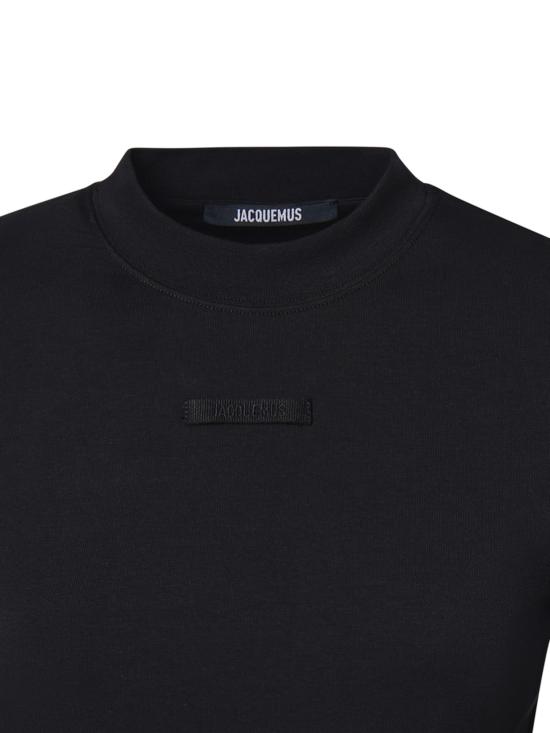 26FW 자크뮈스 그로그랭 로고 롱슬리브 티셔츠 TSW00155AJ00124 990 BLACK - JACQUEMUS
