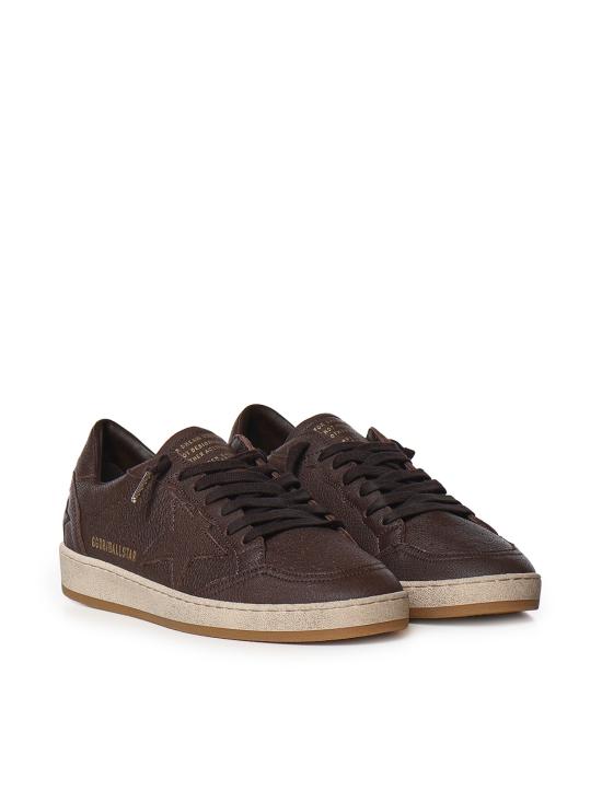 26FW 골든구스 볼 스타 스웨이드 스니커즈 GMF00117 F00888855381 DARK BROWN - GOLDEN GOOSE