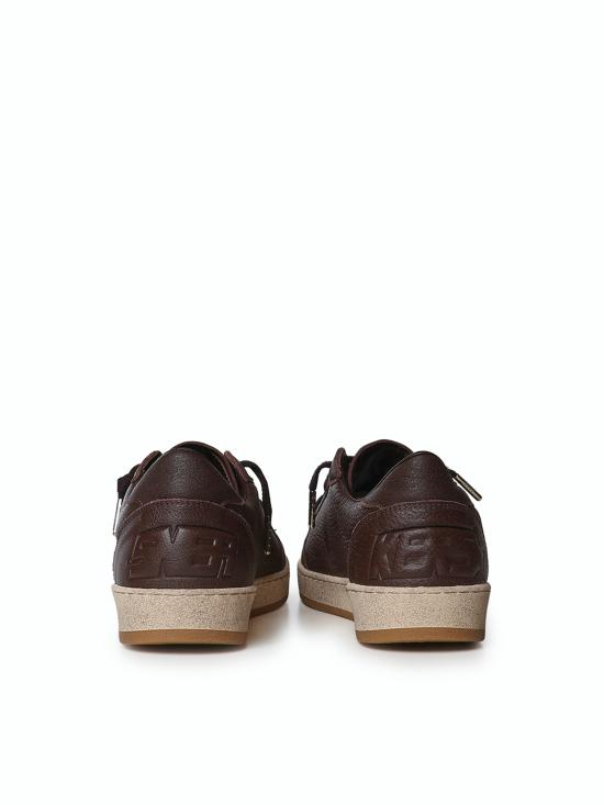 26FW 골든구스 볼 스타 스웨이드 스니커즈 GMF00117 F00888855381 DARK BROWN - GOLDEN GOOSE