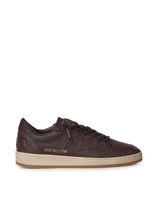 26FW 골든구스 볼 스타 스웨이드 스니커즈 GMF00117 F00888855381 DARK BROWN
