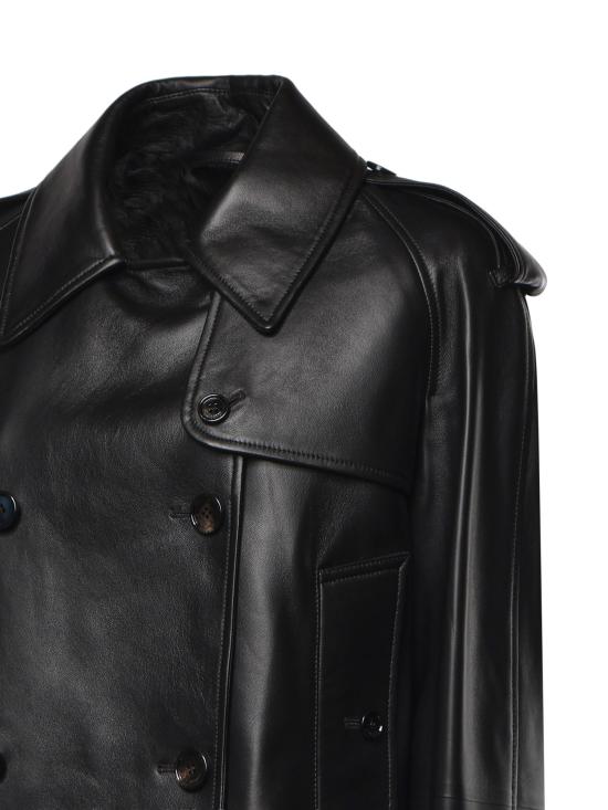 26FW 버버리 가죽 자켓 8127296 A1189 BLACK - BURBERRY