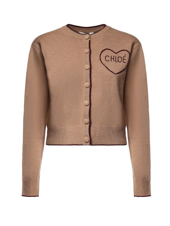26FW 끌로에 가디건 CH26AMC15710 218 BLEACHED BROWN