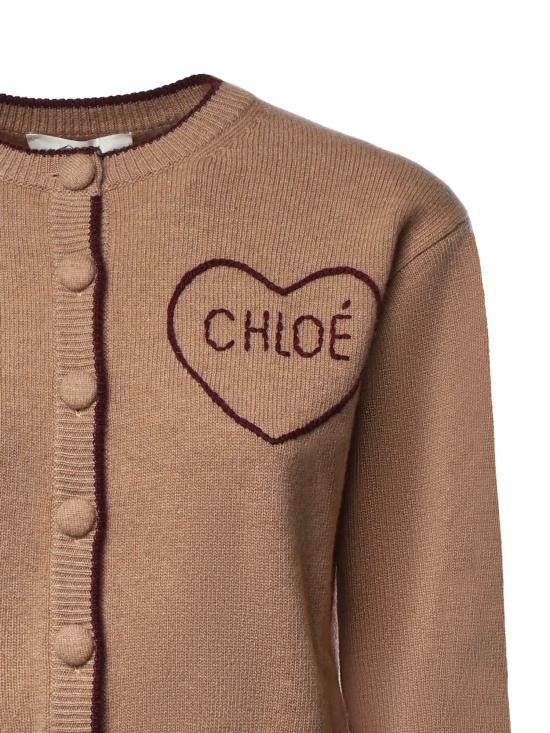 26FW 끌로에 가디건 CH26AMC15710 218 BLEACHED BROWN - CHLOE