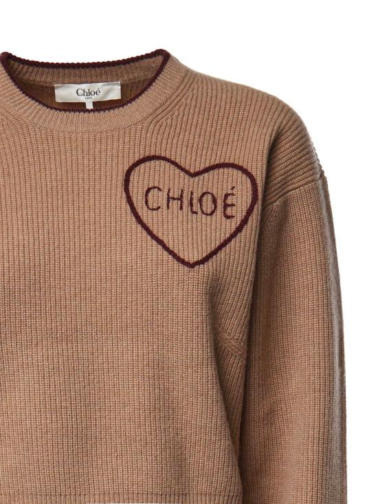 26FW 끌로에 스웨터 CH26AMP41710 218 BLEACHED BROWN - CHLOE