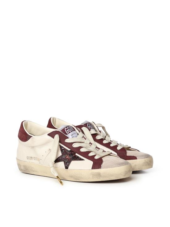 26FW 골든구스 스니커즈 GWF01002 F00876115993 BUTTER BEIGE BURGUNDY - GOLDEN GOOSE