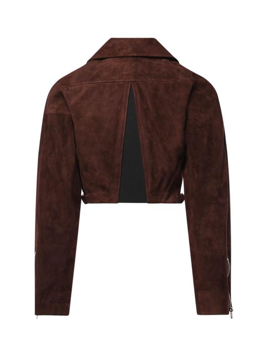26FW 알라이아 가죽 자켓 AA9V0313L053D 719 CHOCOLAT - ALAIA